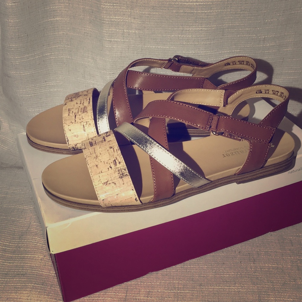 Naturalizer Kandy Brown Multi Sandals